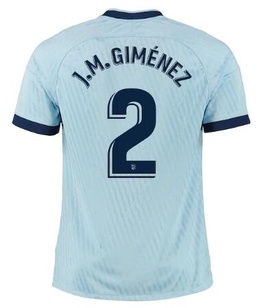 2019-20 Atletico Madrid Third Away Soccer Jersey Shirt J.M. Giménez 2